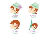 巴黎女孩ClosEt-服飾店LOGO設計