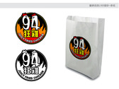 94狂雞 logo design