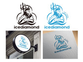 冰甜品店 國際二代店logo設計