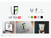 UF茶飲店LOGO設計