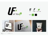 UF茶飲店LOGO設計 提案二
