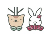 鹿＆兔_吉祥物設計