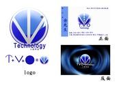 人創科技 logo 名片設計