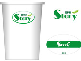 story 飲料logo設計