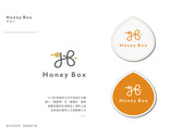 蜂盒子Honey Box logo設計