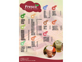 fresco 飲料價目表設計