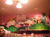 台中粉紅屋牆面彩繪