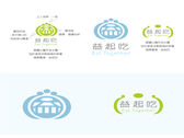 品牌Logo設計．品牌中文名稱：益起吃