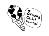 黑白地球口味冰淇淋