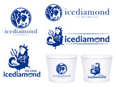 icediamond冰甜品店logo設計