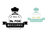 Mr.Pon麵包先生烘焙坊Logo