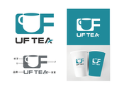 UF茶飲LOGO設計-2