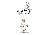 486咖啡logo設計
