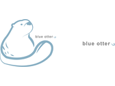 blue otter (白底)