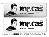 Mr.Cas黑壓克力+背打燈室內招牌
