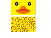 口罩插畫設計-黃色小鴨