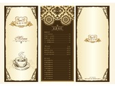 歐式咖啡餐廳菜單