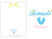 嬰兒精品公司logo.禮卡設計