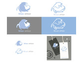 blue otter 商標設計