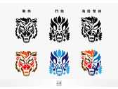 台灣職業摔角選手兄弟組合海陸雙拼圖形插圖