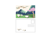 清境農場羊主題明信片