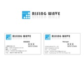 RISING WAVE  logo+名片