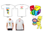 氣球人公司十週年T恤