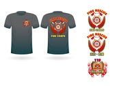 消防 救護 t恤設計