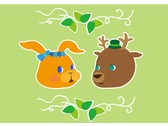網站吉祥物兔與鹿