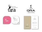 Qra日韓系服飾店LOGO名片設計