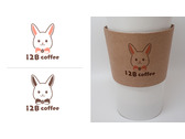 咖啡豆領結的兔子
