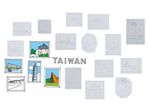 台灣插畫壁貼設計(草圖)