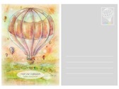 鹿野高台-熱氣球明信片
