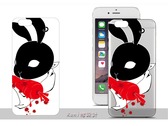 手機背殼彩繪插畫設計-闇兔磨牙